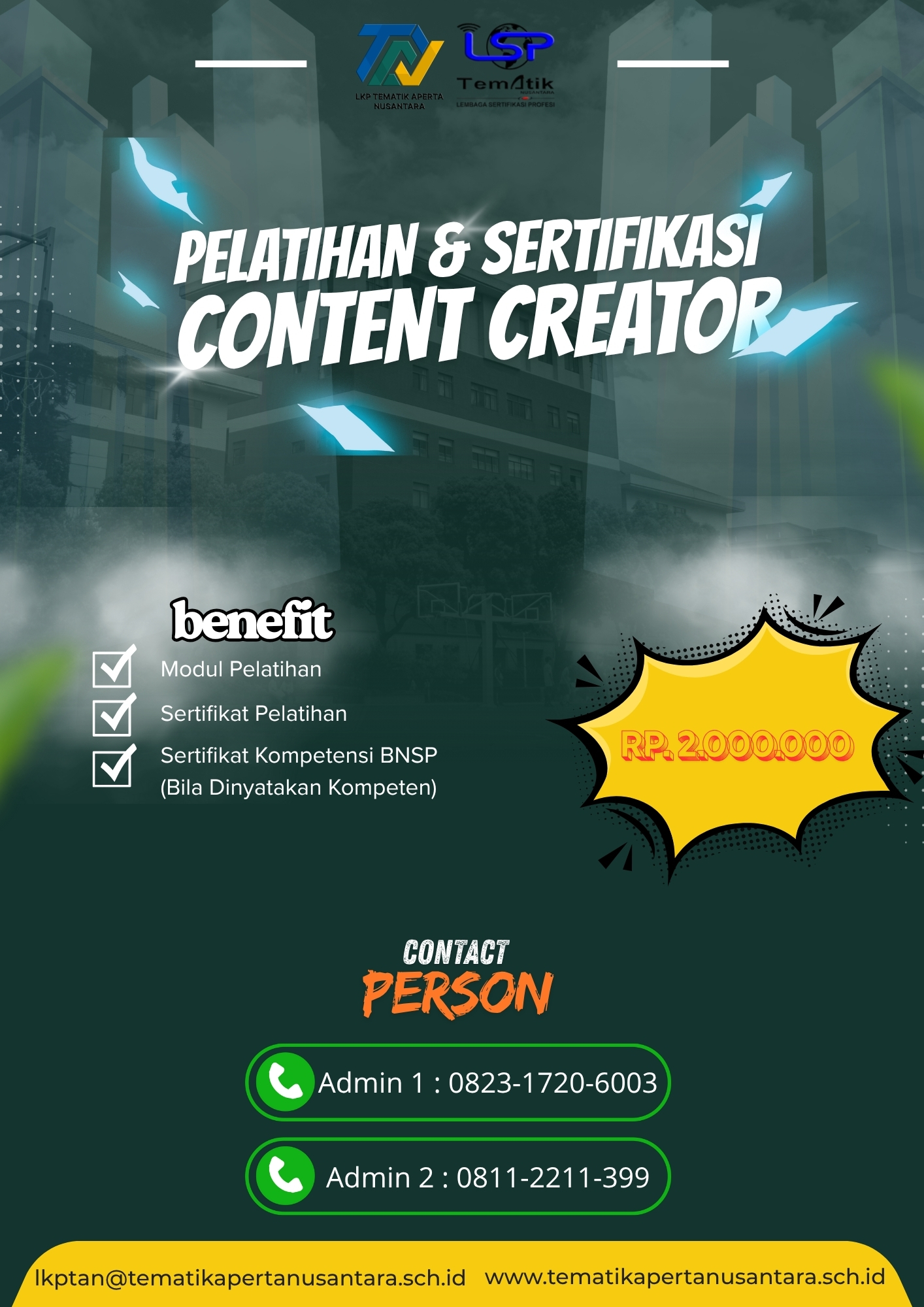 Pelatihan & Sertifikasi Content Creator